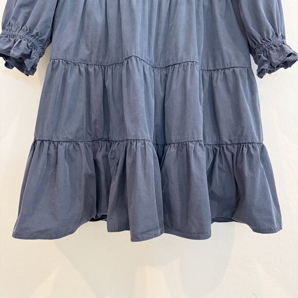 Madewell Lizzie Babydoll Dress in Blue Plus Size 14 - Picture 5 of 10